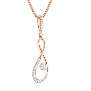 Rachel Round Diamond Office Wear Pendant